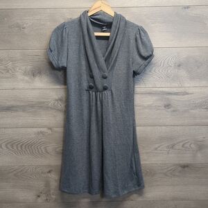Delirious Los Angeles Charcoal Mini Sweater Dress Women's Size Medium